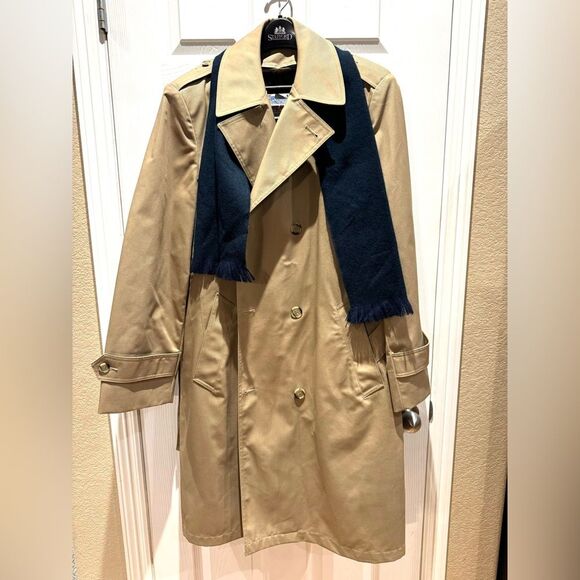 Whaling Mfg. Co. Men’s Double-Breasted Trench Coat w/ Faux Fur Lining. Size 40 - Picture 3 of 8